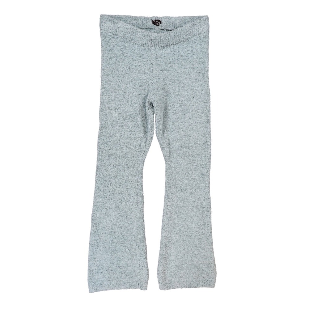 Art Class Fuzzy Pants Girls L (10/12) Light Blue Polyester Flare Lounge Cozy